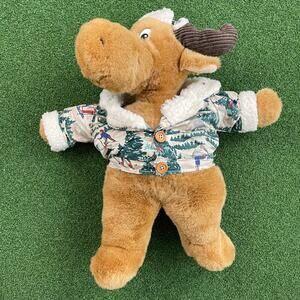 Vintage Commonwealth Toys Max the Moose Plush Stuffed Animal